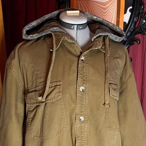 Buckhorn River | Mens Camel and Camo Winter Coat XL